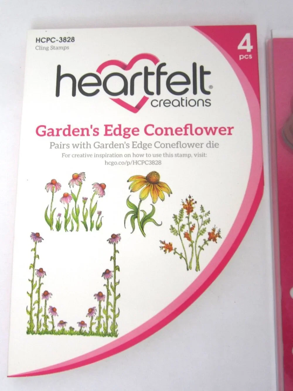 Heartfelt Creations Garden's Edge Coneflower Craft Dies & Cling Stamps Flowers